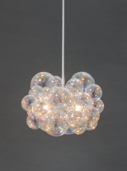 The Iridescent Waterfall Glass Bubble Chandelier