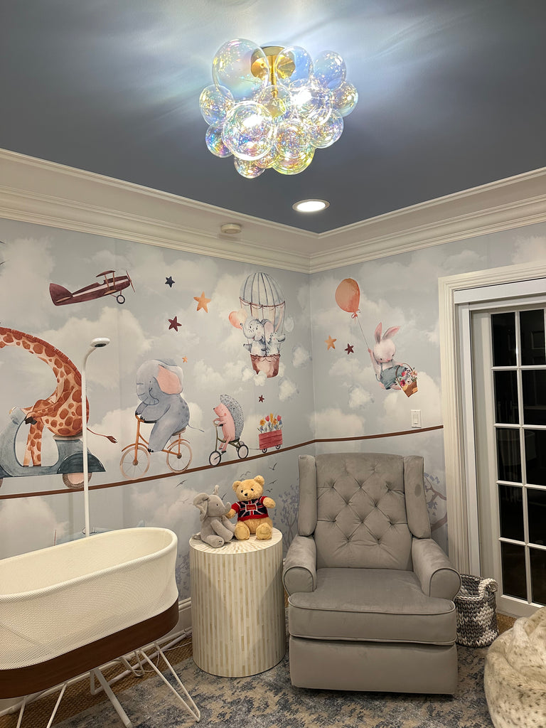 The Blush Flushmount Bubble Chandelier The Light Factory