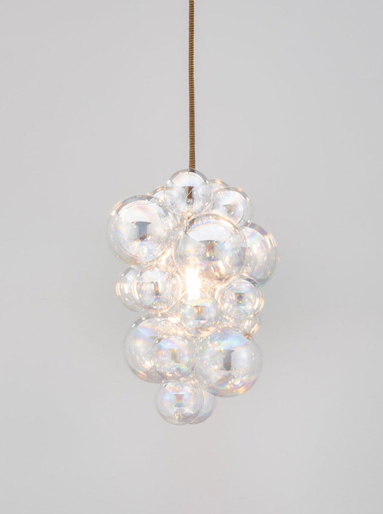 The Iridescent Waterfall Glass Bubble Chandelier